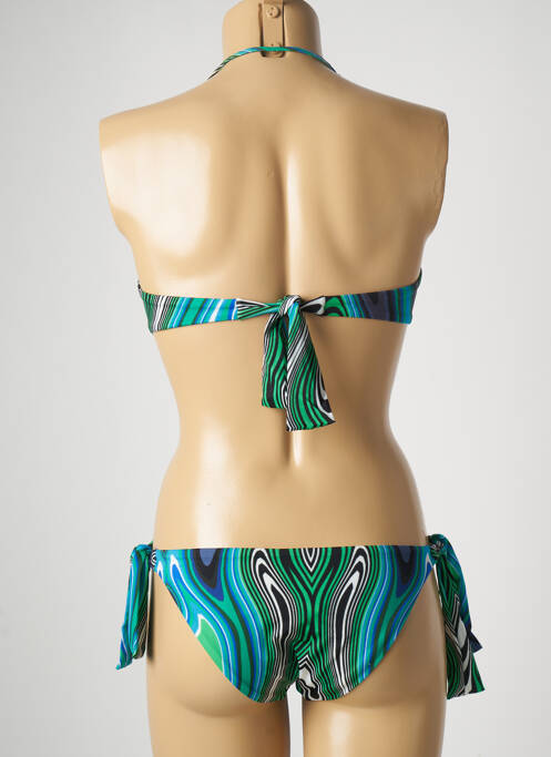 Maillot de bain 2 pièces bleu DISTRICT pour femme