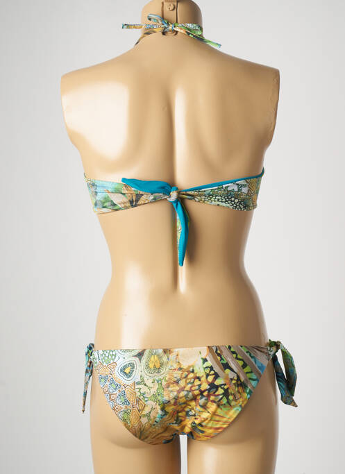 Maillot de bain 2 pièces bleu GENIUS pour femme