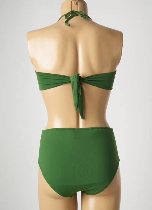 Maillot de bain 2 pièces vert GENIUS pour femme