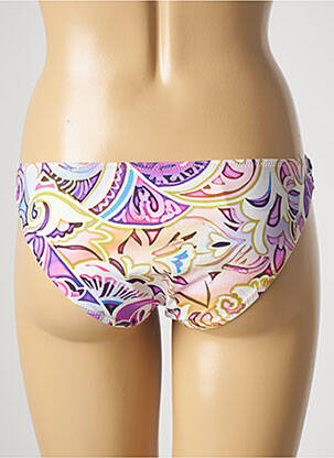 Bas de maillot de bain imprimé fantaisie culotte violet GENIUS femme