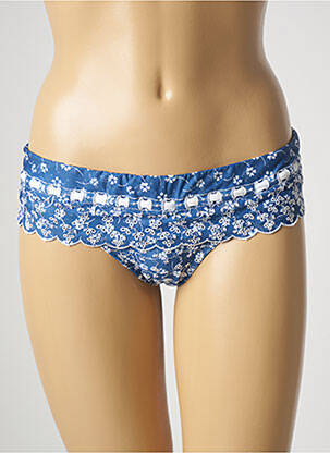 Bas de maillot de bain imprimé fantaisie culotte bleu GENIUS femme