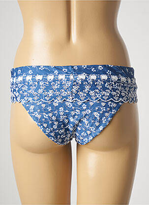 Bas de maillot de bain imprimé fantaisie culotte bleu GENIUS femme