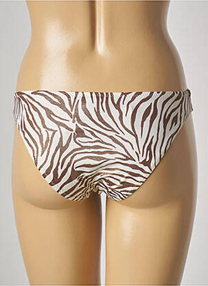 Bas de maillot de bain micro fibres culotte beige GENIUS femme