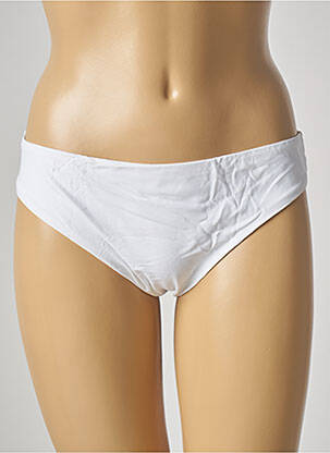 Bas de maillot de bain tissage satiné culotte blanc GENIUS femme