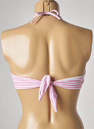Haut de maillot de bain stretch haut bandeau rose GENIUS femme