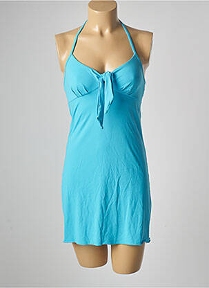 Robe mi-longue sans manche sans manche bleu GENIUS femme
