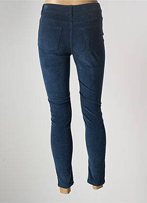 Pantalon slim taille haute taille haute bleu SARAH JOHN femme