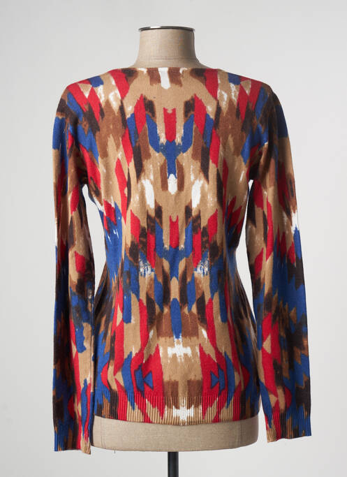 Pull coupe cintrée manches longues rouge DAMOD femme