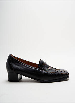 Mocassins carré talon de 4 à 6cm noir FLEXELL femme