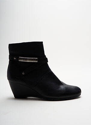 Boots noir discount femme pas cher