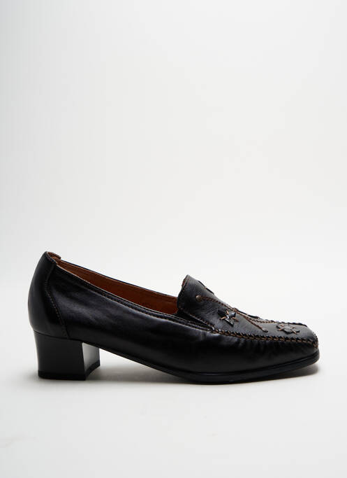 Mocassins carré talon de 4 à 6cm noir FLEXELL femme