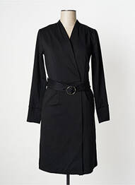 Robe mi-longue manches longues manches longues noir CREAM femme