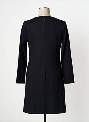 Robe courte manches longues manches longues noir MALOKA femme