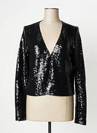 Gilet manches longues stretch noir CREAM femme