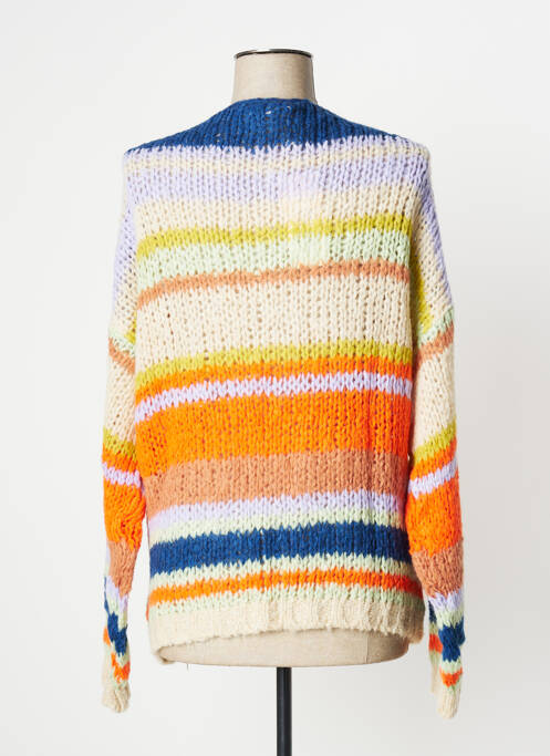 Gilet manches longues orange CREAM pour femme