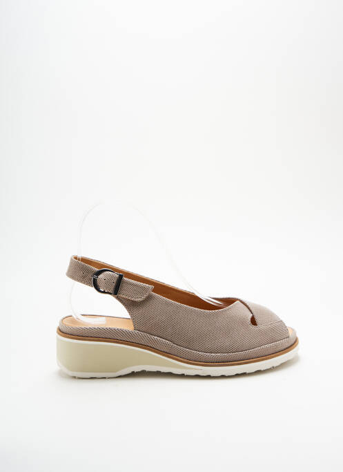 Sandales/Nu pieds gris FLORETT pour femme
