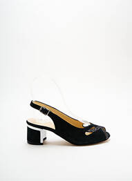 Sandales/nu pieds tissage métallisé carré noir GIOIELLO fille