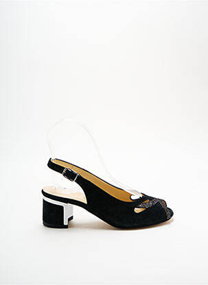 Sandales/nu pieds tissage métallisé carré noir GIOIELLO fille