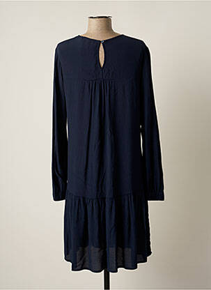 Robe mi-longue coupe fluide manches longues bleu ESPRIT femme