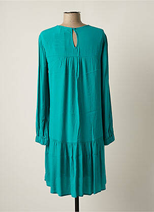 Robe mi-longue coupe fluide manches longues vert ESPRIT femme