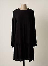 Robe mi-longue coupe fluide manches longues noir ESPRIT femme