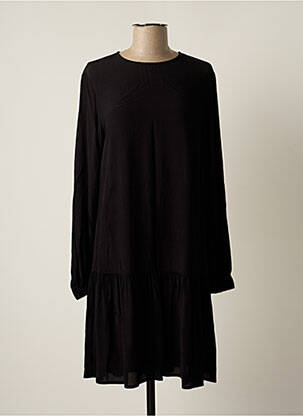 Robe mi-longue manches longues manches longues noir ESPRIT femme