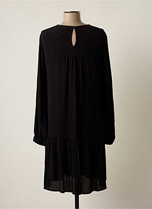 Robe mi-longue coupe fluide manches longues noir ESPRIT femme
