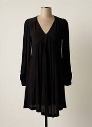 Robe courte coupe évasée manches longues noir ESPRIT femme