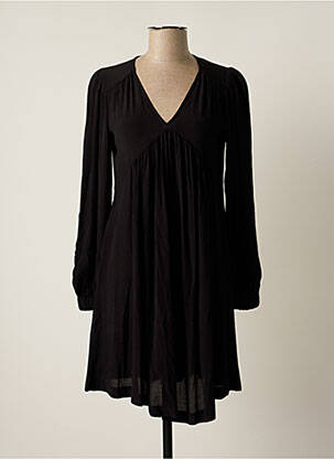 Robe courte coupe évasée manches longues noir ESPRIT femme