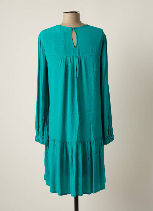 Robe mi-longue coupe fluide manches longues vert ESPRIT femme
