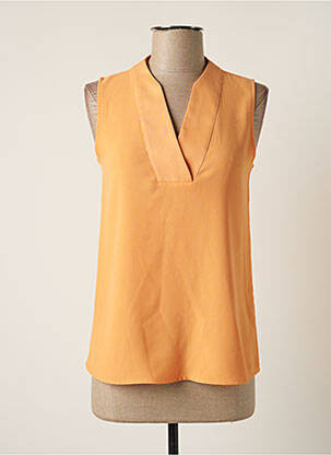 Top coupe fluide sans manche orange ESPRIT femme