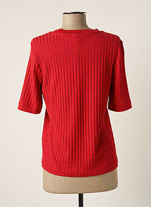 Top stretch manches courtes rouge ESPRIT femme