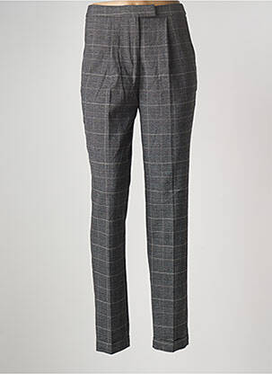 Pantalon chino fermeture zippée sous rabat boutonné gris ESPRIT femme