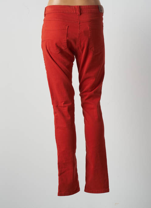 Jeans coupe slim orange ELLE EST OU LA MER pour femme