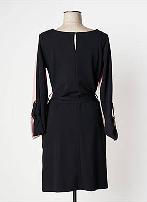 Robe mi-longue manches longues manches longues rose CRISTINA BARROS femme
