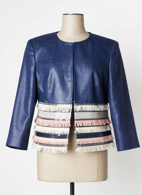 Veste casual bleu CRISTINA BARROS pour femme