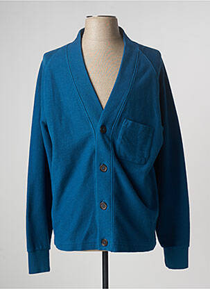 Gilet manches longues col v bleu COUNTRY OF ORIGIN homme
