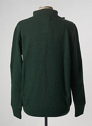 Pull tissage chiné manches longues vert FAR AFIELD homme