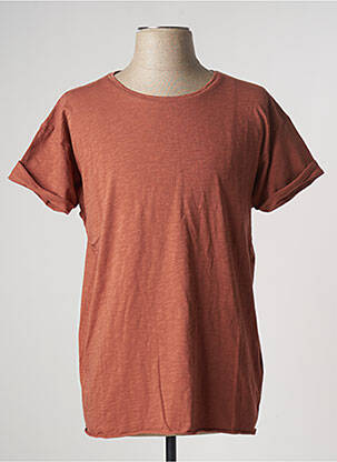 T-shirt marron NUDIE JEANS CO pour homme