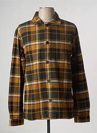 Veste casual fermeture boutonnée sur le devant marron KNOWLEDGE COTTON APPAREL homme