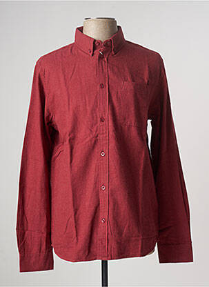 Chemise manches longues manches longues rouge KNOWLEDGE COTTON APPAREL homme