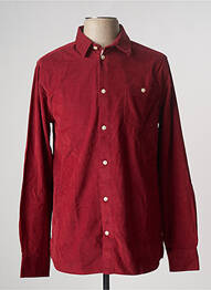 Chemise manches longues poches poitrine rouge KNOWLEDGE COTTON APPAREL homme