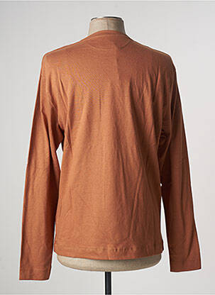 T-shirt stretch manches longues marron JAGVI homme