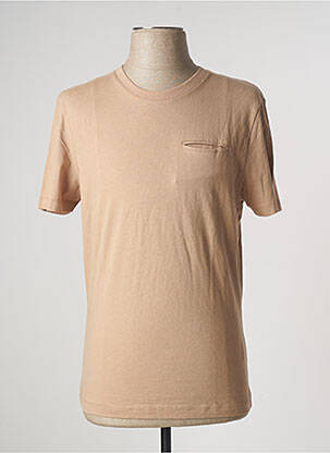 T-shirt stretch manches courtes beige JAGVI homme