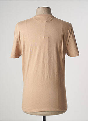 T-shirt stretch manches courtes beige JAGVI homme