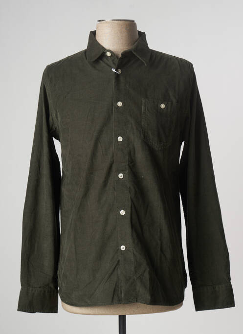 Chemise manches longues poches poitrine vert KNOWLEDGE COTTON APPAREL homme