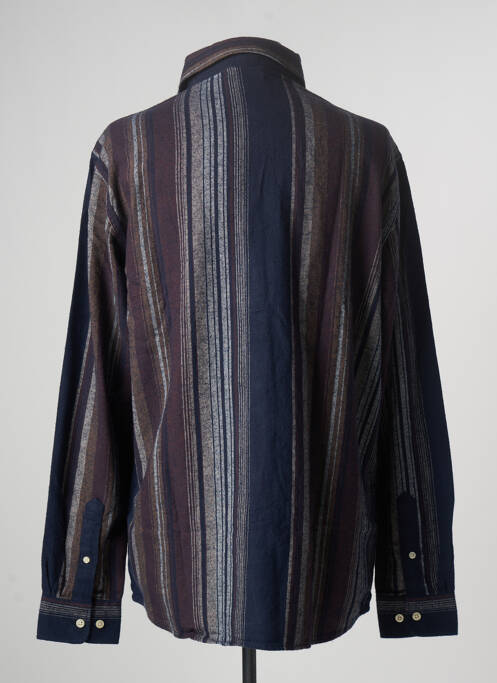 Chemise manches longues bleu KNOWLEDGE COTTON APPAREL pour homme