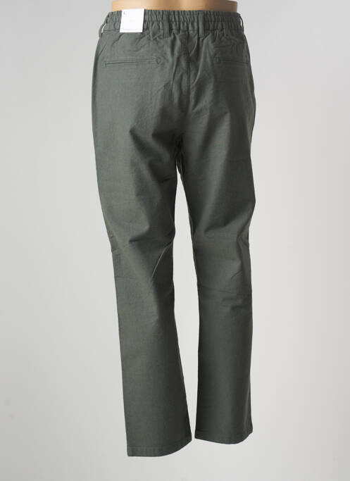 Pantalon droit stretch taille normale vert KNOWLEDGE COTTON APPAREL homme