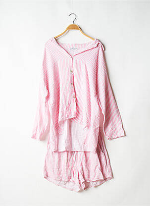 Pyjashort rose PRETTY WIRE pour femme