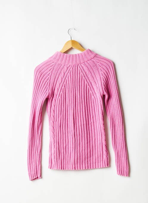 Gilet manches longues rose MACHIN CHOSE pour femme